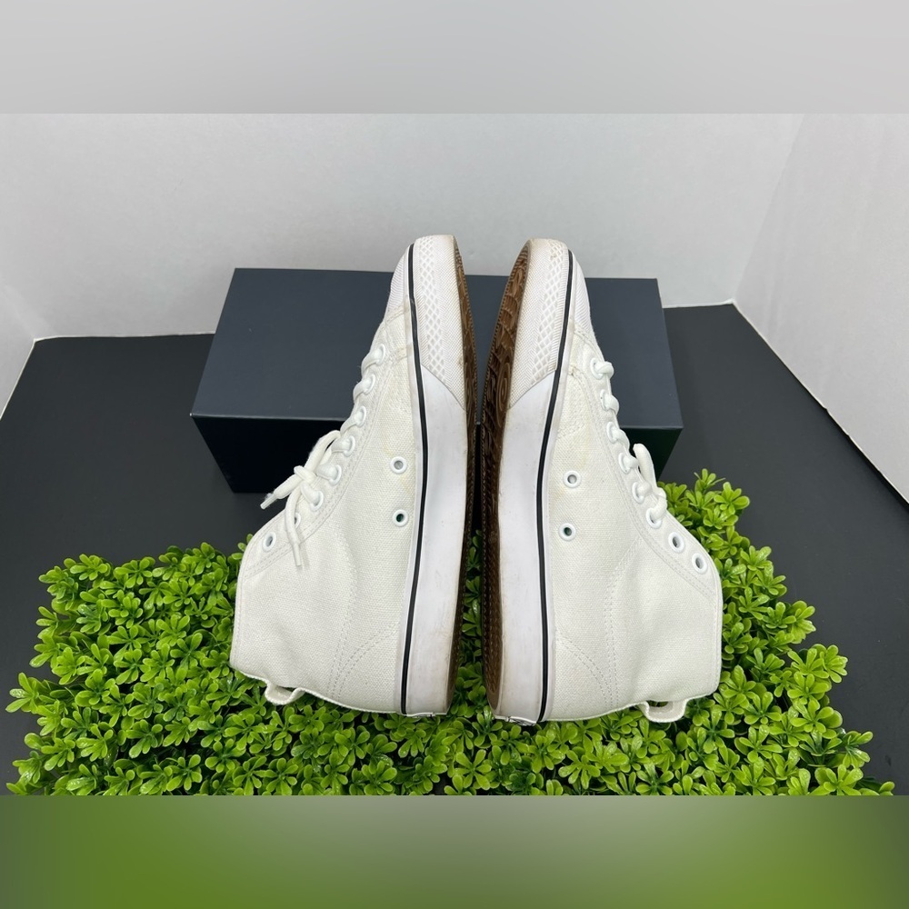 Adidas Originals Nizza High Cloud WHITE/BLACK Size 5.5 ( FW8351) Rare - Picture 10 of 11